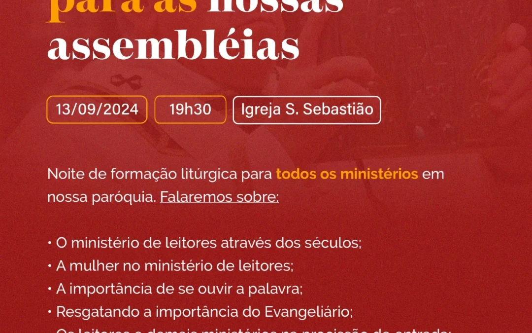 Formando Leitores para Nossa Assembléia